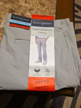 Scott Barber Performance Chino Pants - Light Gray